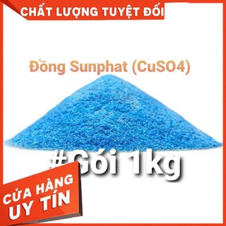 [Hàng Loại 1- Nhập Khẩu]  1kg Đồng Sunphat(CuSO4)-Cắt Rong Rêu Tảo,Nấm Cá...#1kg