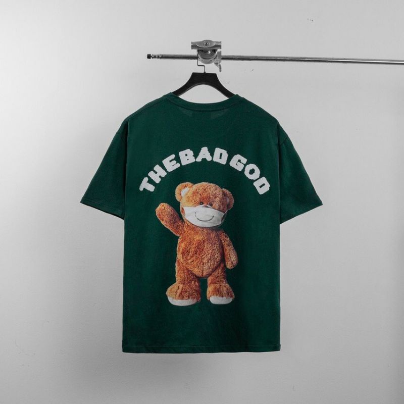 Áo thun tay lỡ nam nữ unisex form rộng Gấu TEDDY BAG GOD LV ullzang vải cotton mịn giá rẻ mặc đơn đôi nhóm