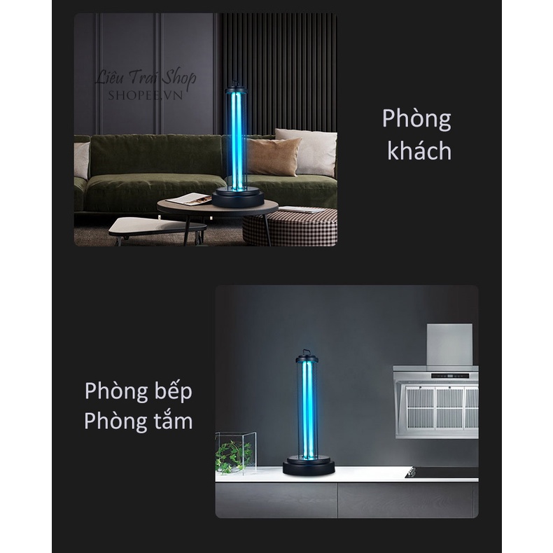 Đèn UV khử trùng 253,7nm 360 độ công nghệ AL tự động an toàn