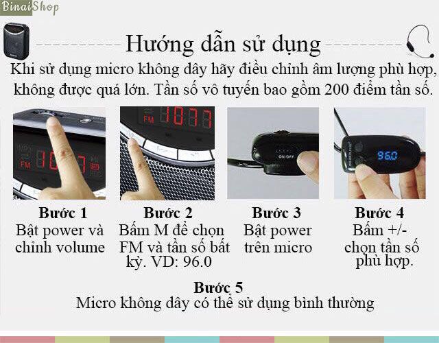 Mic trợ giảng không dây FM-XXD 08