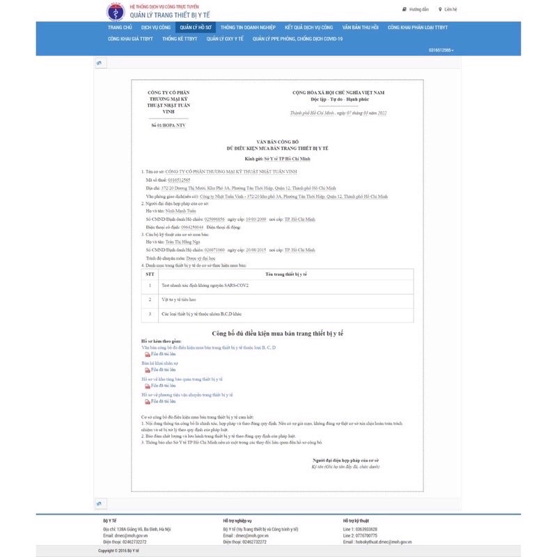 Kit test Covid bằng nước bọt tại nhà