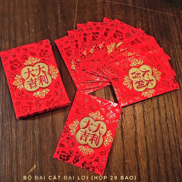 BỘ LÌ XÌ ĐẠI CÁT ĐẠI LỢI/ LÌ XÌ CƯỚI SONG HỶ MINI