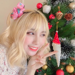 Cột tóc Scrunchies họa tiết Noel giáng sinh
