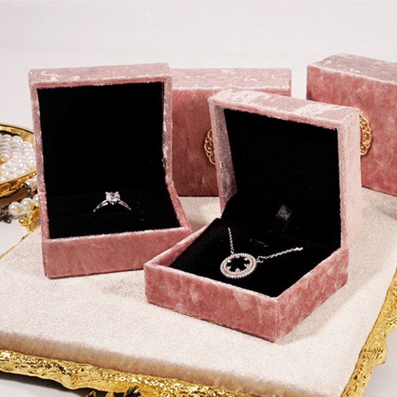 Hộp Đựng Trang Sức Bằng Nhung Phong Cách Retro 2X2 Inch