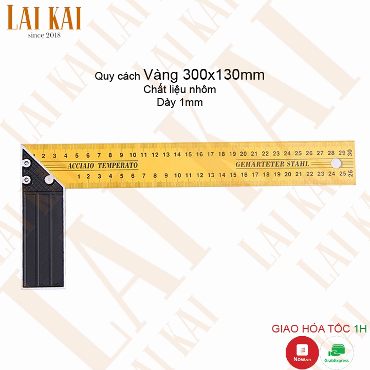 Thước ke góc vuông màu vàng giá rẻ