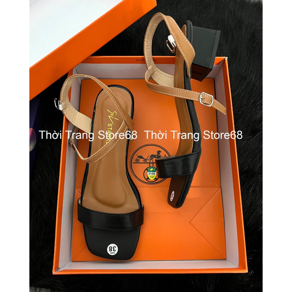Sandal cao gót nữ học sinh, sinh viên, văn phòng cao 3p siêu đẹp.