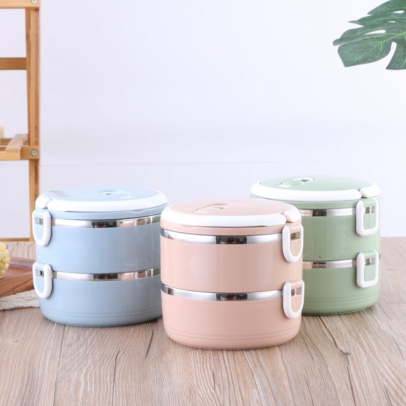 Hộp đựng cơm giữ nhiệt lõi inox 2 TẦNG tiện lợi