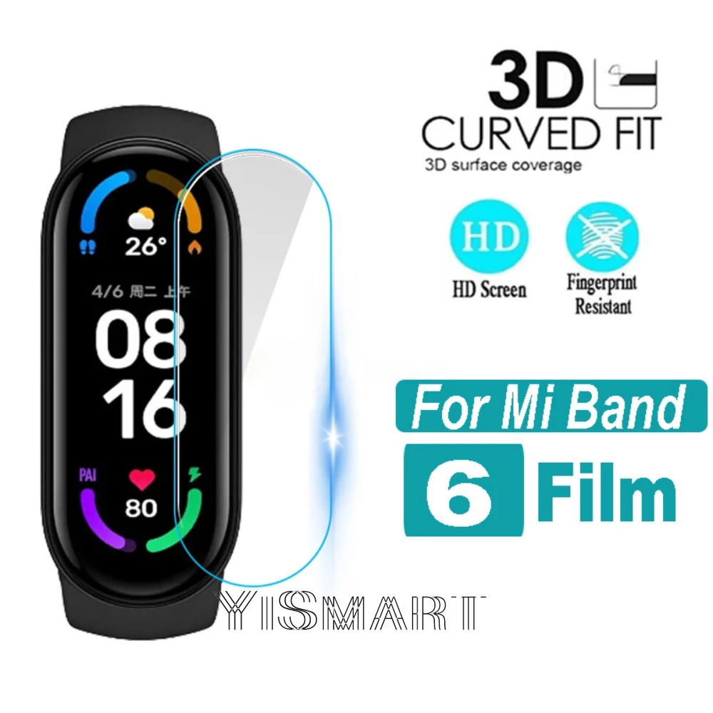 Miếng dán bảo vệ màn hình cong 3D cho Xiaomi Mi Band 6 Nfc Miband 5