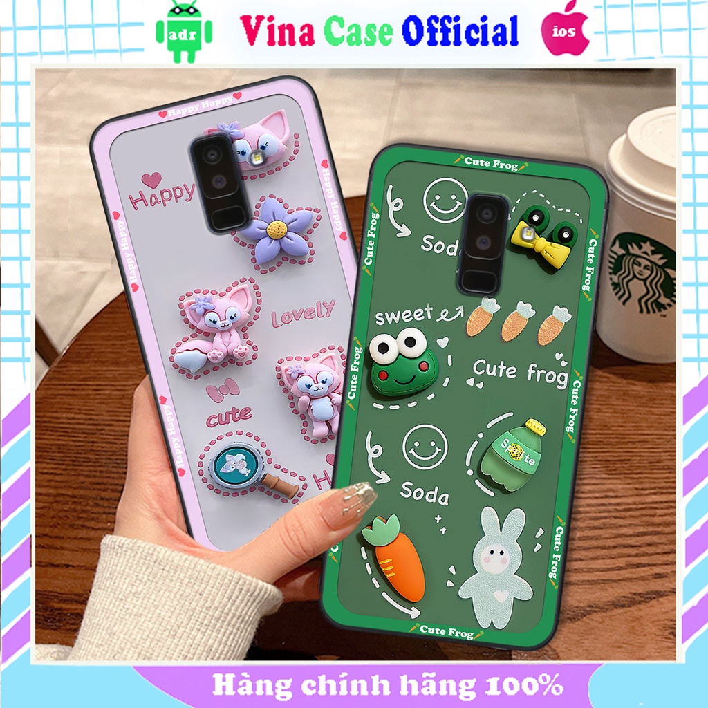 Ốp Samsung J8 in hình hoạt hình cute, dễ thương , đáng yêu