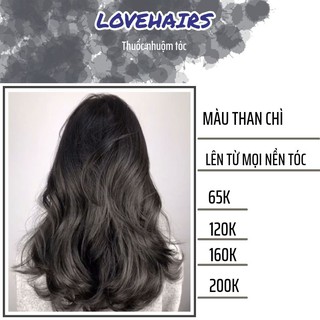 Thuốc Nhuộm Tóc Than Chì - Màu Tóc Cá Tính Mà Không Rực Rỡ, Đẹp Theo Chất Riêng Của Bạn - Love Hairs