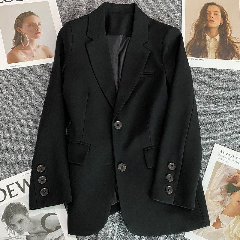 Áo Blazer cho nữ 2 lớp hàng Quảng Châu, Áo blazer 2 khuy thời trang