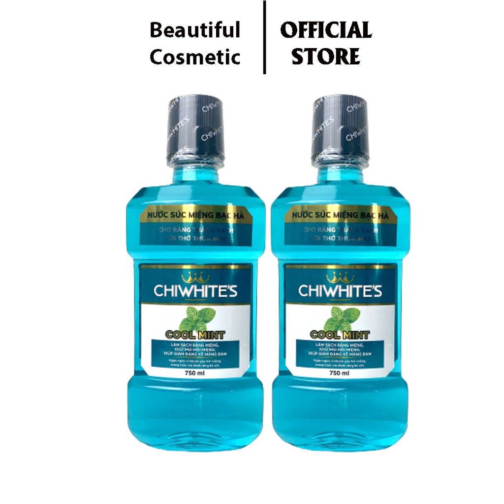 Combo 2 Chai Nước Súc Miệng Chiwhite's - 750ml