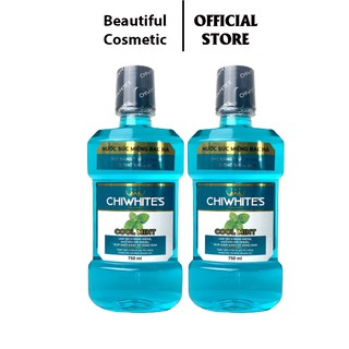 Combo 2 chai nước súc miệng chiwhite's - 750ml