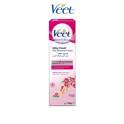 Kem Tẩy Lông Veet Silky Fresh Hair Removal Cream Skin 100ml