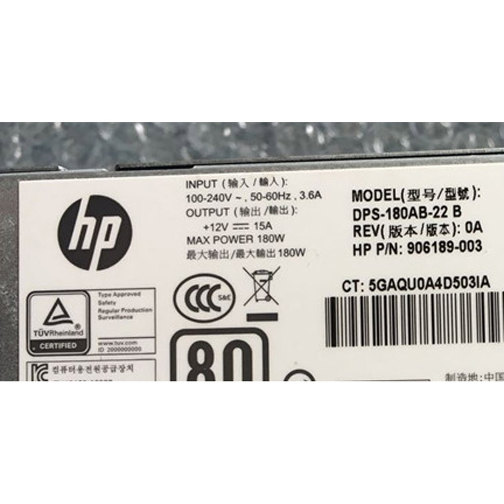 Nguồn đồng bộ HP ProDesk 400G4 SFF DPS-180AB-22 B 906189-003,914137-001,6+4 pin