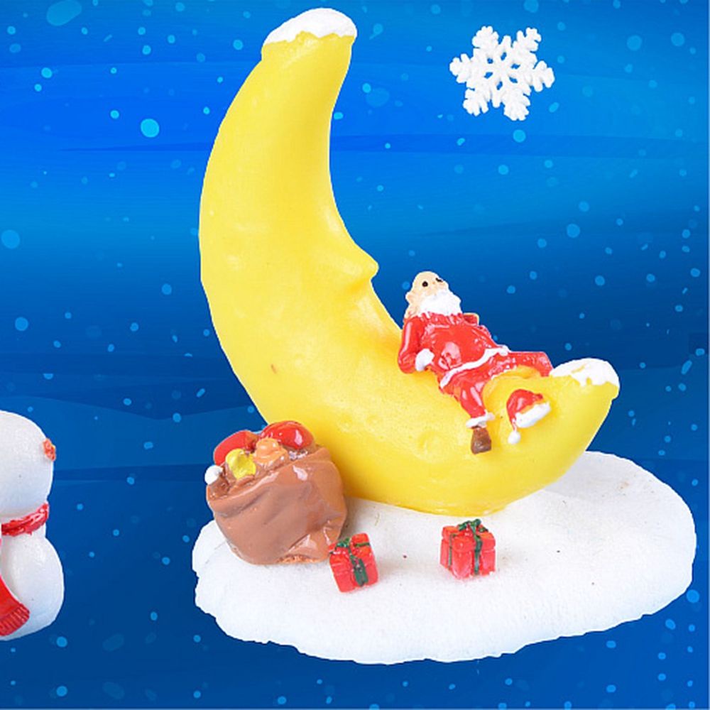 Epoch Đồ trang trí Ông Già Noel / Người Tuyết Mini Bằng Nhựa Resin Dùng Trang Trí Giáng Sinh
