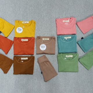 Bộ thun lạnh minky mom dài tay cho bé