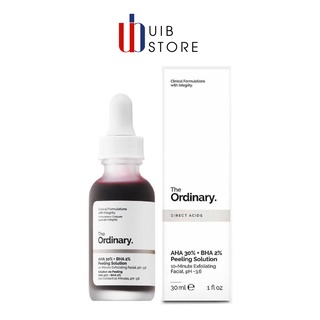Tẩy da chết hóa học the ordinary aha 30% bha 2% peeling solution