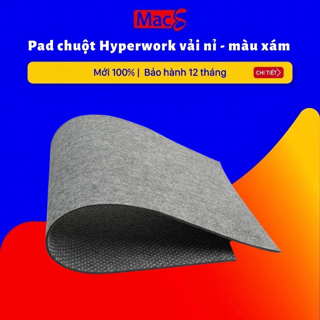 Pad Chuột HyperWork chất liệu Vải Nỉ | BigBuy360 - bigbuy360.vn
