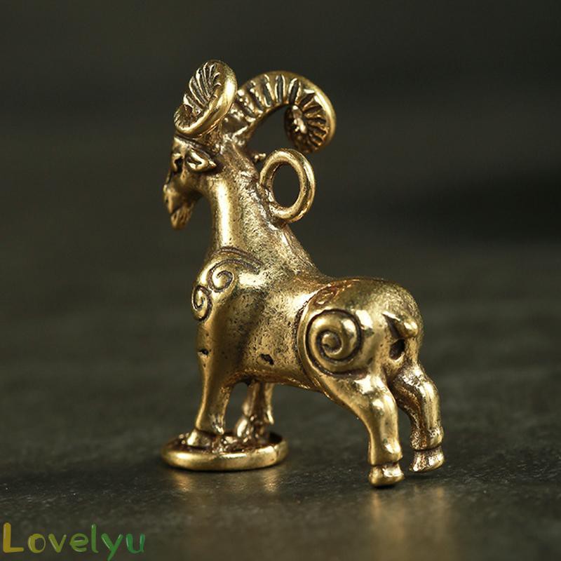 Phụ Kiện Trang Trí Hình Chú Cừu Bằng Đồng Phong Cách Retro