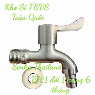 Vòi hồ 21 inox 304 cao cấp Thái  -vòi nước máy giặt- Vòi vườn nhựa