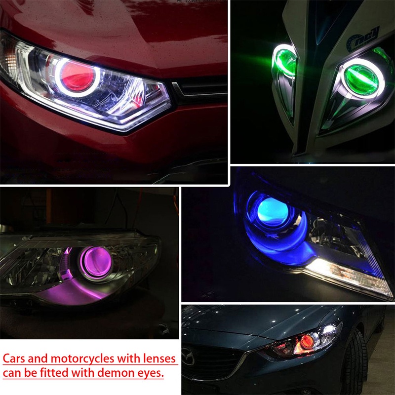 Bộ 2 Đèn LED Vòng Halo DC12V 2.5-3.0 Inch Phá Sương Mù Cho Xe Hơi