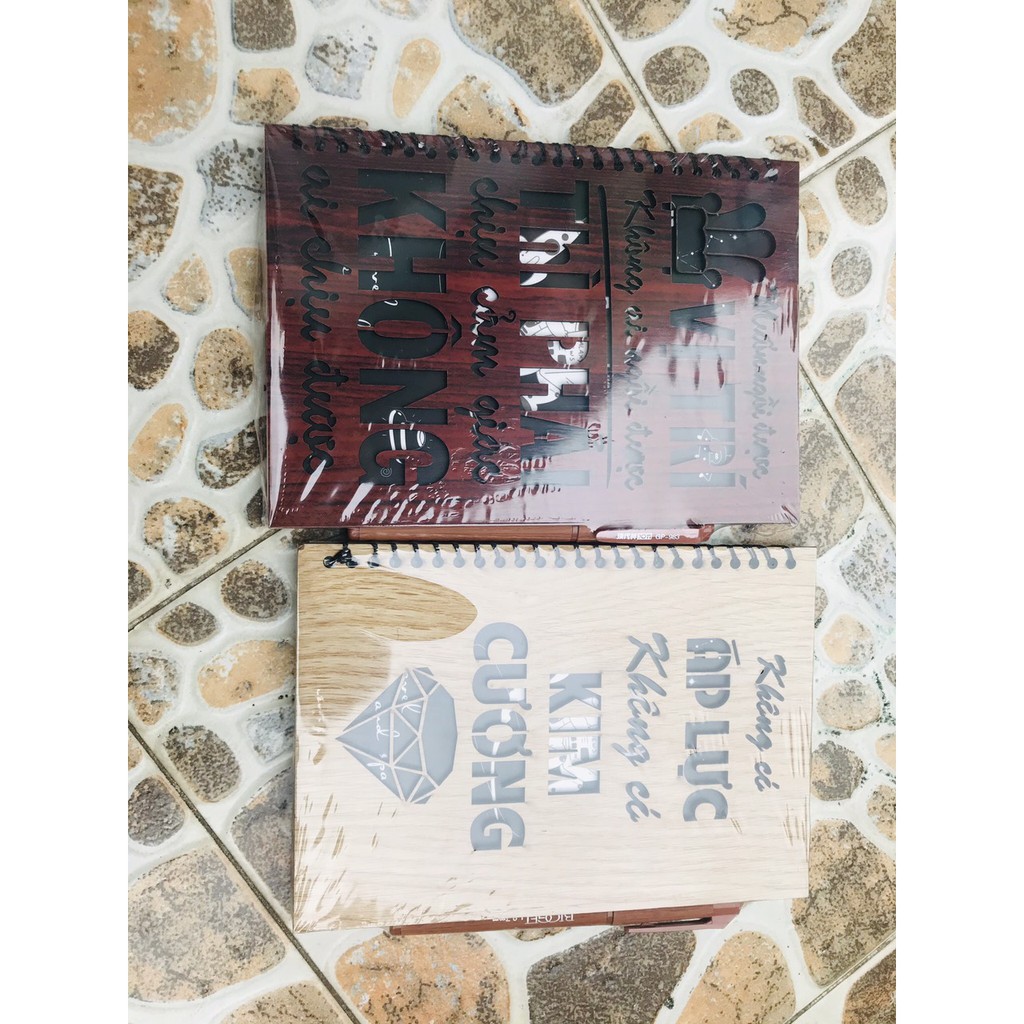 NOTE BOOK bìa gỗ