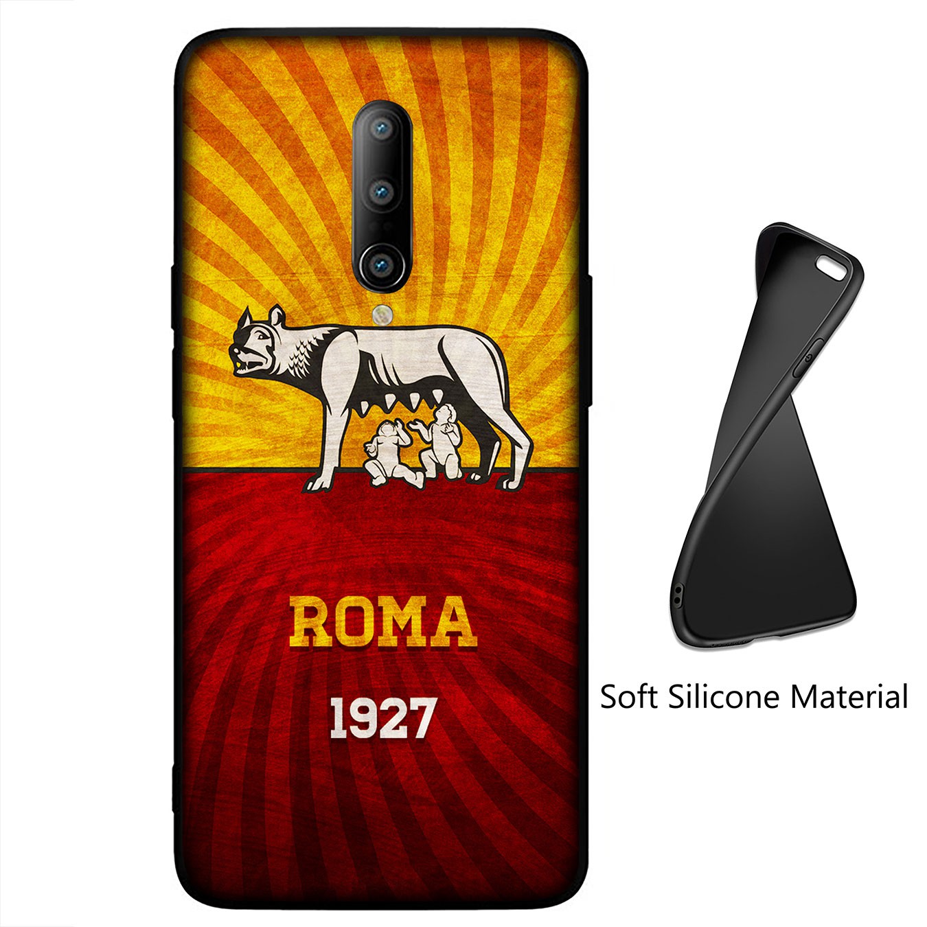 Ốp điện thoại silicon in bóng đá A.S. Roma cho Samsung Galaxy A11 A31 A10 A20 A30 A50 A10S A20S A30S A50S A71 A51