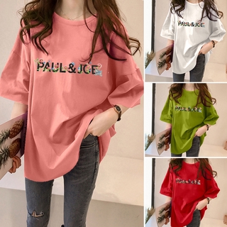 NRVP Áo Thun Nữ Ngắn Tay Dáng Rộng Kiểu Hàn Quốc 2021