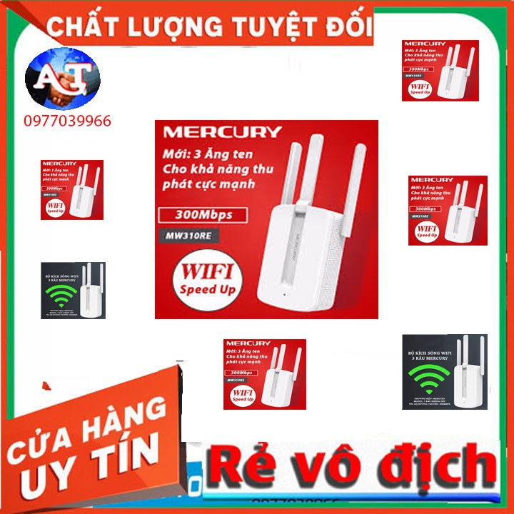 Bộ kích sóng wifi 3 râu Mercury(wireless 300Mbps) cực mạnh,kích sóng wifi,kich wifi,cục hút wiif | BigBuy360 - bigbuy360.vn