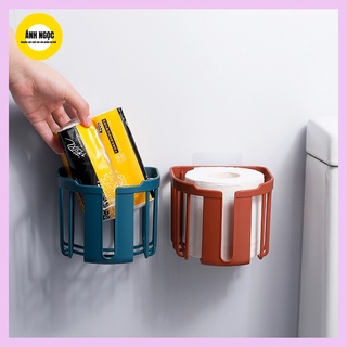 Giỏ đựng giấy vệ sinh, đựng giấy có khe rút tiện lơi, tặng kèm miếng dán siêu dính