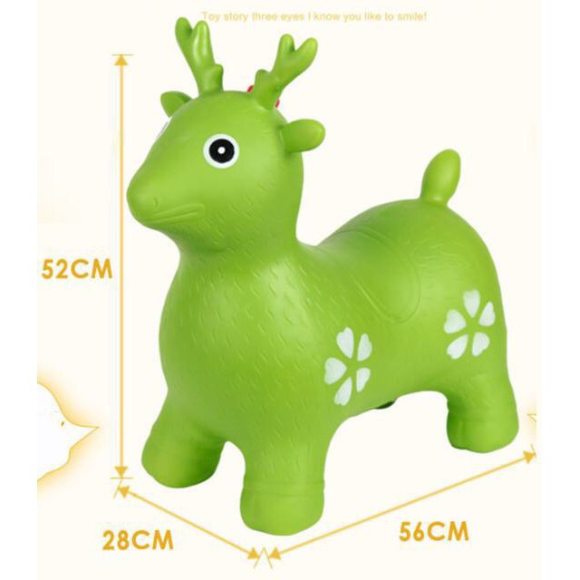 Thú Nhún Bơm Hơi Cho Bé - Hồng  L2W