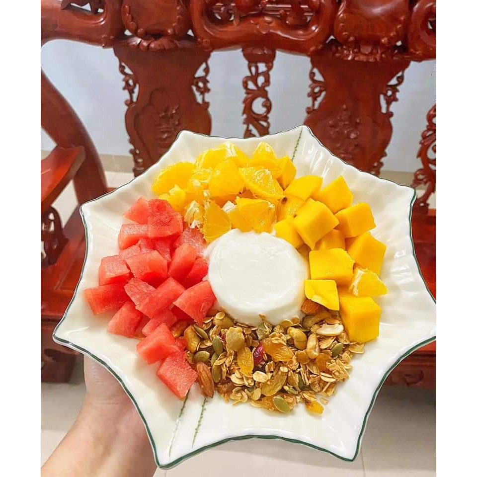 Granola gạo lứt yến mạch (khách đặt mới làm) đủ dinh dưỡng cho mẹ bầu/ người giảm cân