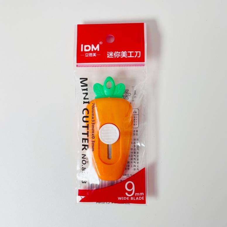 Dao rọc giấy KOLANO dao cắt giấy nhựa hình cà rốt siêu dễ thương SK-001409