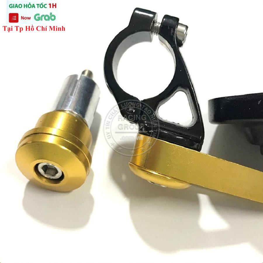 Gương Gù Xe Máy Thời Trang - Kính Gù Chiếu Hậu Xe Máy Kiểu CRG Gắn Gù Tay Lái Xe Máy 1 Cặp Màu Vàng