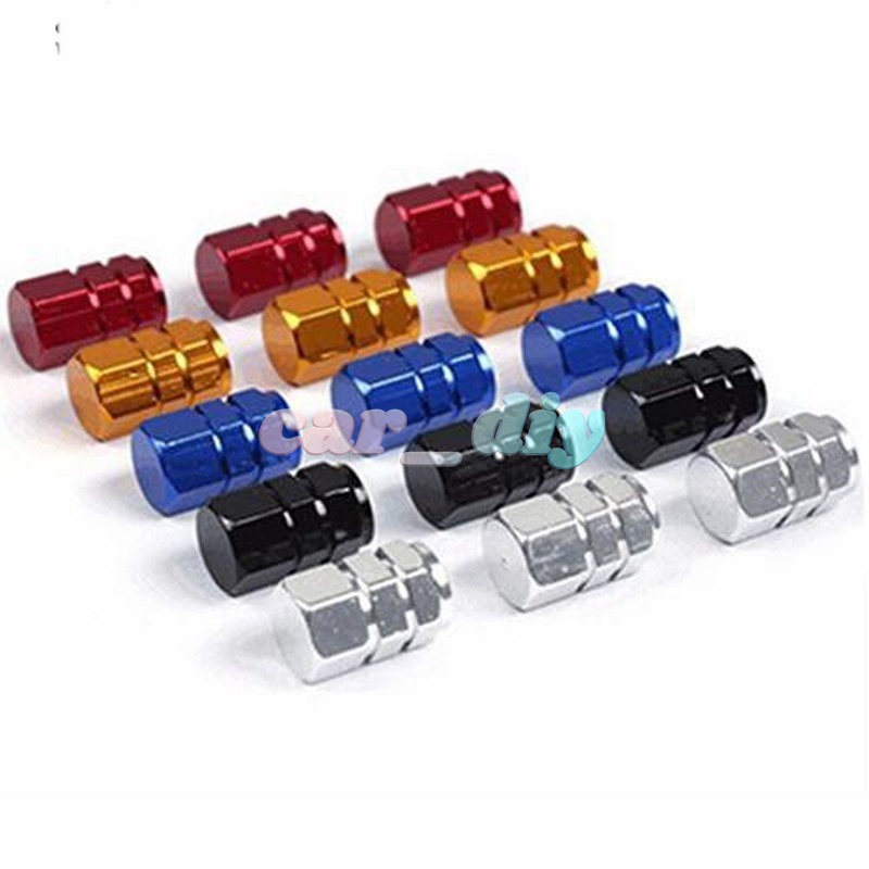 Set 4 Nắp Van Bánh Xe Bằng Nhôm Chuyên Dụng Cho Xe Hơi/ Xe Tải/ Xe Máy