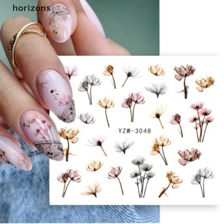 Miếng dán trang trí móng tay hình hoa lá mùa thu đơn giản diy