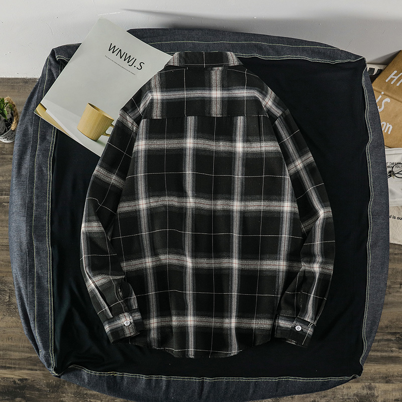 Áo Sơ Mi Caro Dài Tay Phong Cách Hàn Quốc Dành Cho Nam Size M-3Xl