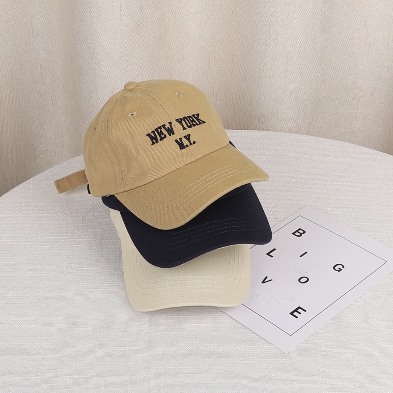 Nón kết mềm thêu chữ phong cách Hàn Quốc cho trẻ em