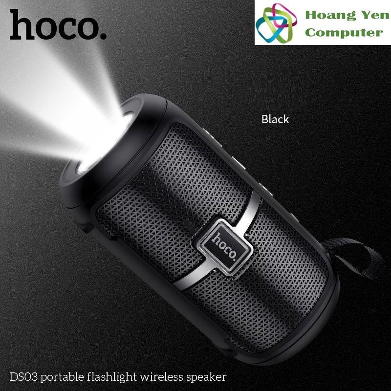 Loa Bluetooth HOCO DS03 V5.0 Âm Thanh Lớn Rõ, Tích Hợp Đèn Pin - BH 1 Năm - Hoàng Yến Computer