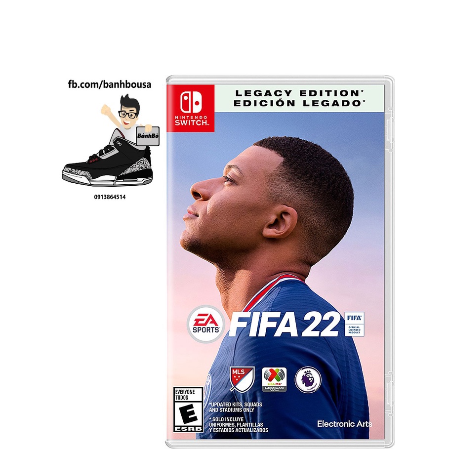 Trò chơi game Fifa 22 Legacy Edition cho Nintendo Switch ff 22 2022 mới nguyên new seal 100%