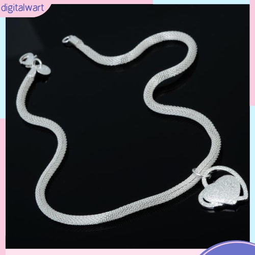 Dây Chuyền 2 Dây Mặt Trái Tim Đính Đá Thời Trang Cho Nữ