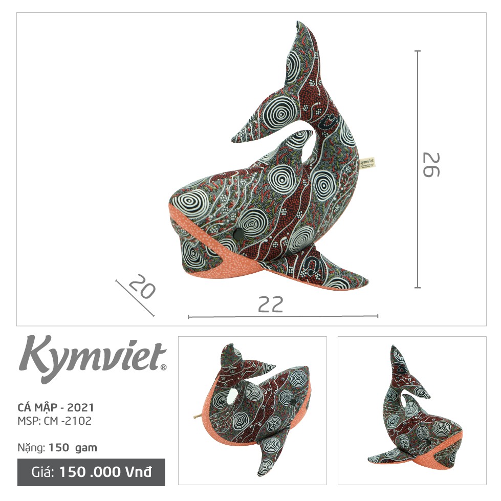 Đồ Chơi Nhồi Bông Hình Cá Mập Kymviet Craft [CM-2102]