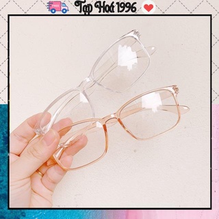 Gọng dẻo hàn quốc, kính trong suốt thời trang, gọng dẻo teen, kính dẻo trong