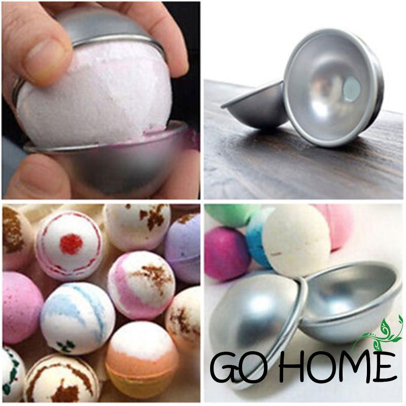 ♨G-H-new Aluminum Ball Sphere Bath Bomb Mold Cake Pan Baking Pastry Tools