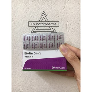 Viên uống BIOTIN 5MG - VITAMIN H cho tóc khỏe,da đẹp