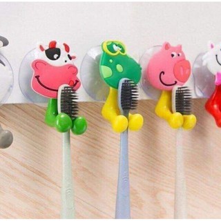 DỤNG CỤ MÓC TREO BÀN CHẢI HÌNH THÚ DÁN TƯỜNG