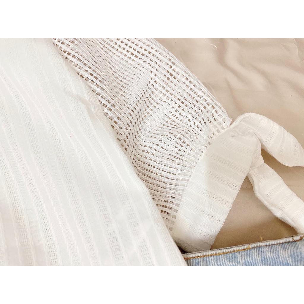 Áo Sơ Mi Cati Phối Lưới