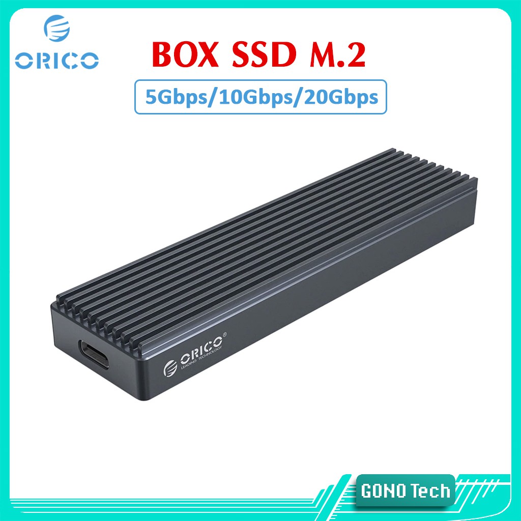 Box ổ cứng SSD M2 NVMe SATA Orico M2PF M2PV M2PJ M2PJM-C3 M2PAC3-G20 | Chuyển M.2 PCIe/NGFF to USB Type-C