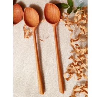 Muỗng gỗ thìa gỗ dáng hạt đậu bean